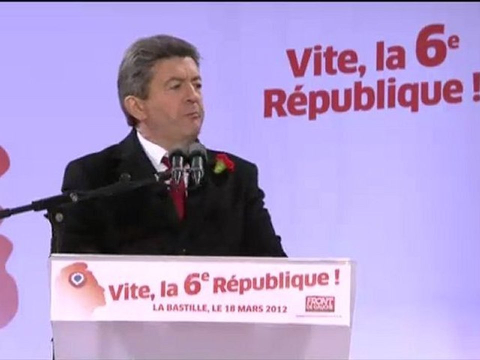 A la Bastille, Mélenchon promet une  "insurrection civique"