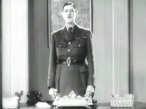 Video l'appel à la Résistance du 18 juin 1940 du général de Gaulle