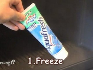 【AquaFresh】　３色歯磨き粉「アクアフレッシュ」の断面図は？　～見方を変える～
