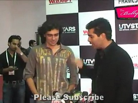 Renowned Director & Producer Imtiaz Ali & Karan Johar At Ficci Frame Awards 2012