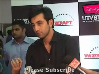 Charming Ranbir Talks With Media At Ficci Frame Awards 2012