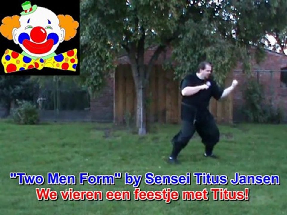 Clown Ninjitsu met Sensei Titus Jansen "Koga Ninjutsu Winschoten"