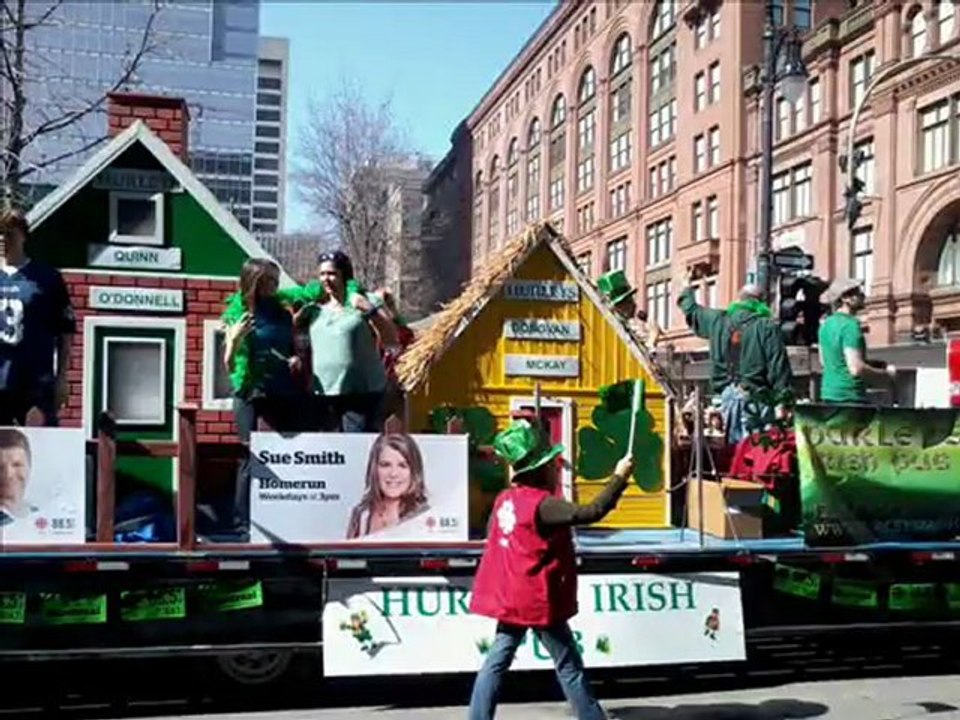 Défilé de la St Patrick a  Montreal le 18 mars 2012