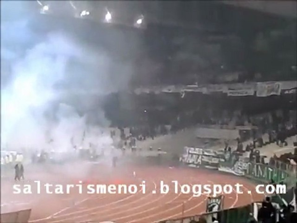 ΠΑΝΑΘΗΝΑΪΚΌΣ-ΟΛΥΜΠΙΑΚΟΣ Επεισόδια στο ΟΑΚΑ 18-3-12