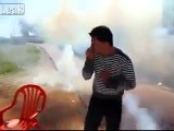 Une famille palestinienne attaquée par surprise par l'armé lache de tsahal