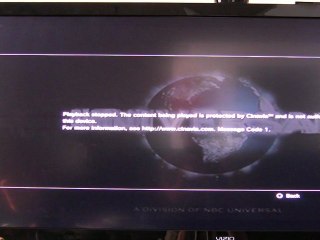 Cinavia Protection Activation - The Wolfman (Message Code 01)