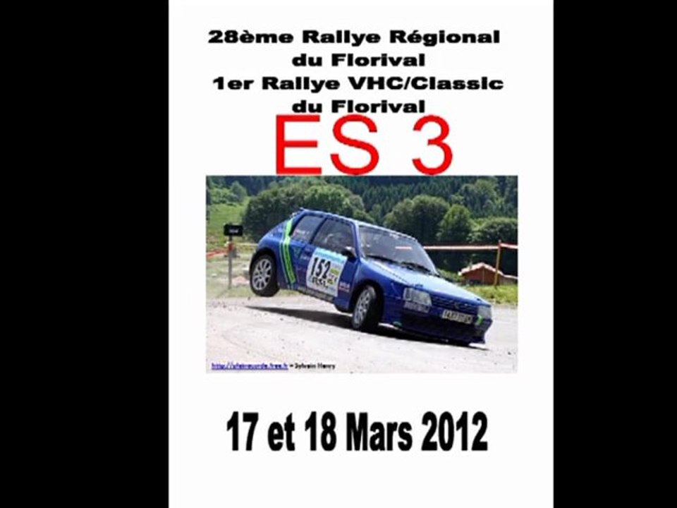 28 EME RALLYE DU FLORIVAL ES3 1ER PART