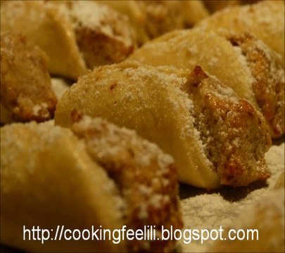 Recette des Cornets aux amandes Makrout el louz - patisserie Algérienne