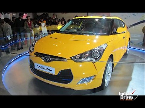 Hyundai Veloster displyed at 2012 Auto Expo