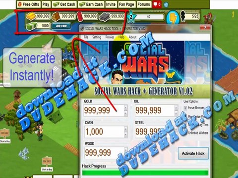 Social Wars Facebook Cheat 2012 (Best Social Wars Cheats Facebook 2012) Trucos