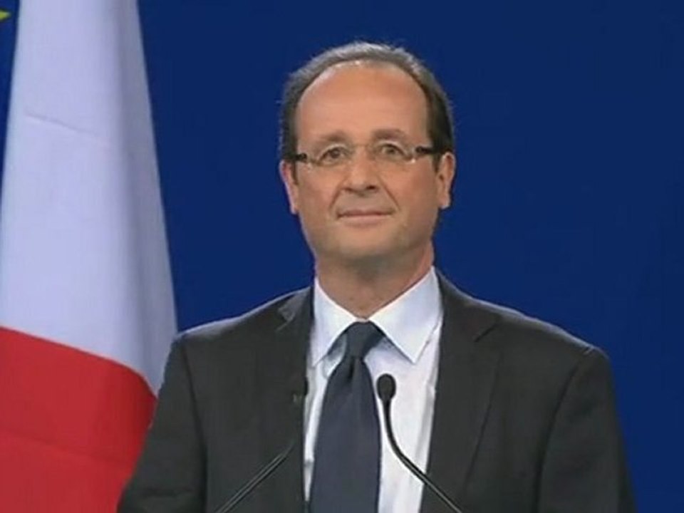 François Hollande au Bourget (1/2)