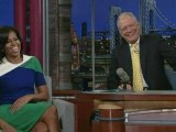 Michelle Obama on David Letterman Show: 'Don't make me cry'