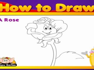 Learn to Draw Flower - Draw a Rose