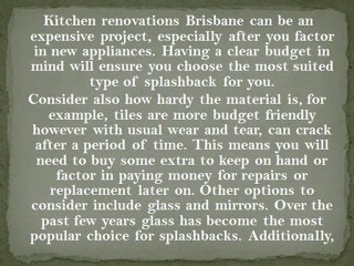 Considering Kitchen Splashbacks