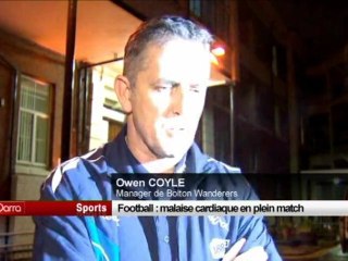 Football, malaise cardiaque en plein match