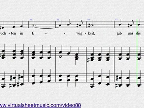 George Frideric Handel's Arioso Dank sei dir, Herr Sheet Music for Violin and Piano - Video Score