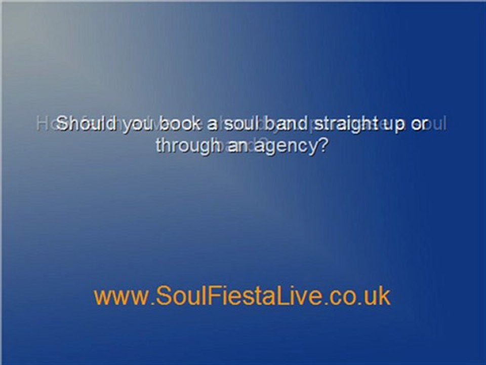 Booking A Soul Band 101: Frequently Asked Questions