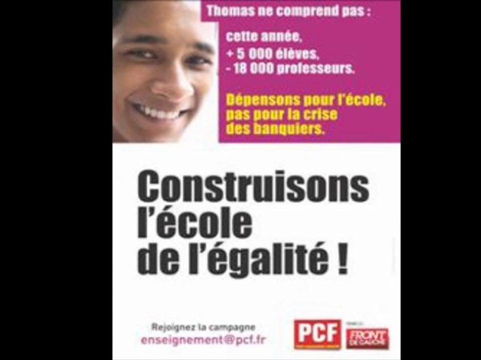 Rencontre Front de gauche sur l'Education 1 - Béziers - 15 mars 2012