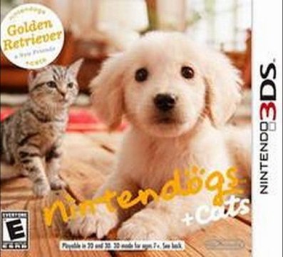 Nintendogs + Cats Golden Retriever & New Friends NDS DS Rom Download (USA)