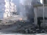 فري برس حمص وادي السايح استهداف سيارت غاز من قبل قناص