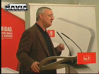 Mitin del PSOE en Navia con Jesús Caldera