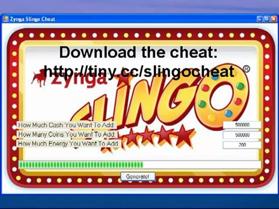 Zynga Slingo Hack Cheat 2014 2015 Update Download