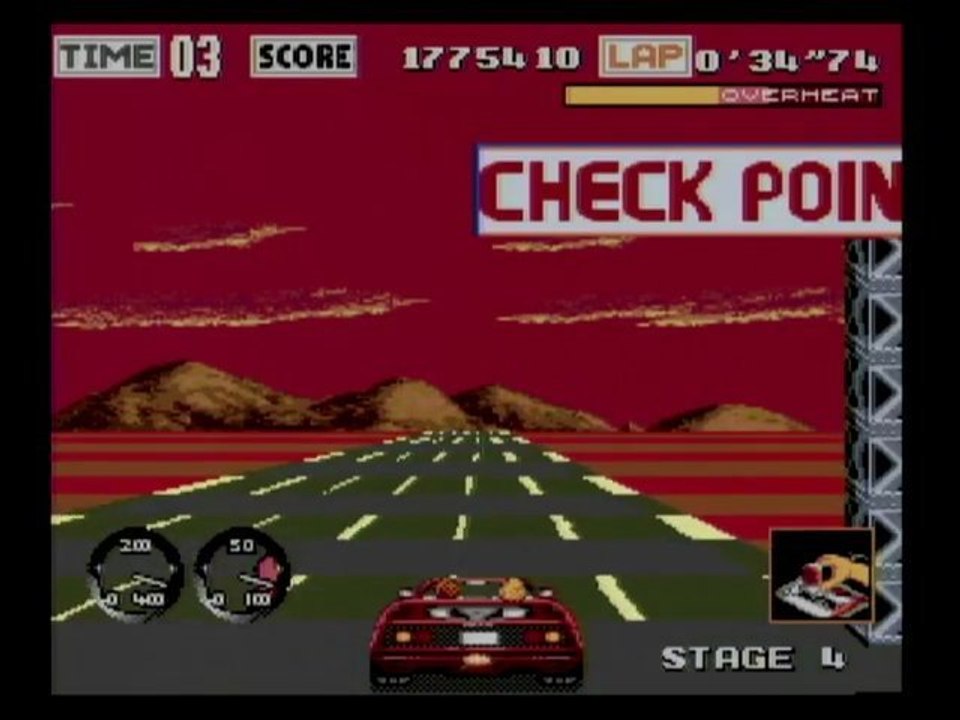 Classic Game Room - TURBO OUT RUN review for Se...