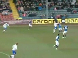 Bóng Ðá _ Shefki Kuqi b-t volley bóng s-ng vào góc xa khung thành d-i phuong