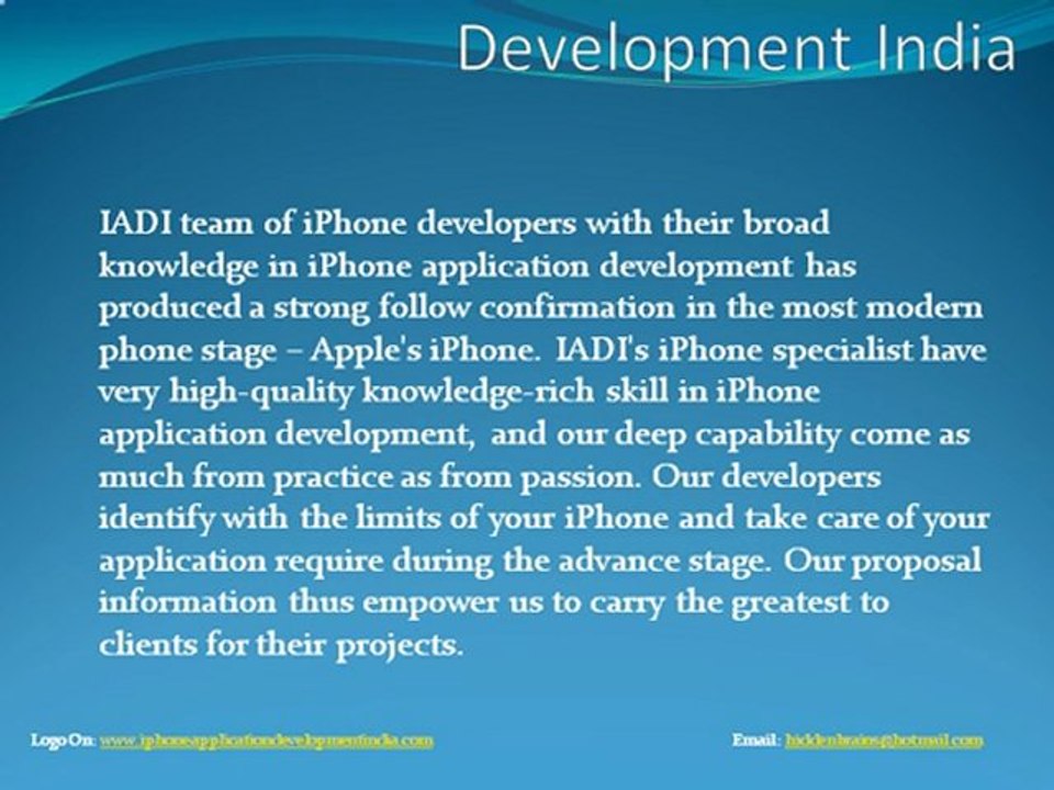 iPhone Application Development India