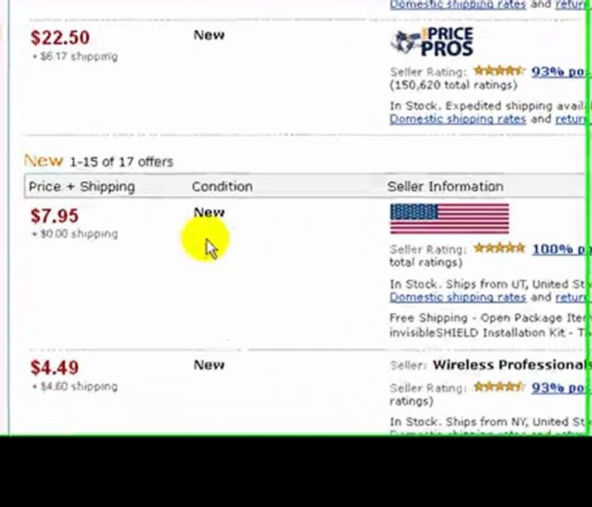 Zagg invisibleSHIELD Apple iPhone 3G Full Body