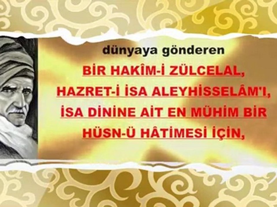 BEDİÜZZAMAN HAZRETLERİ HZ. İSA'NIN ŞAHIS OLACAĞINI BİLDİRMİŞTİR