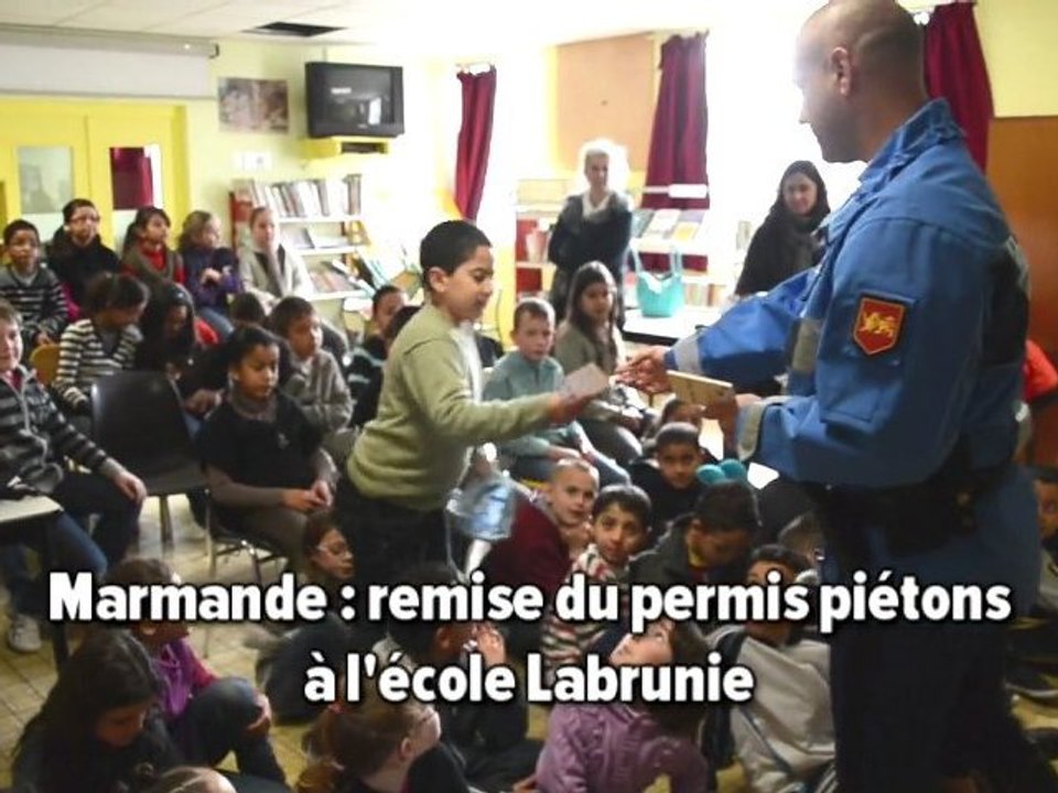 Marmande: remise des permis piétons
