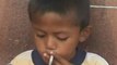 Indonesian 8 year-old smokes 25 cigarettes a day!