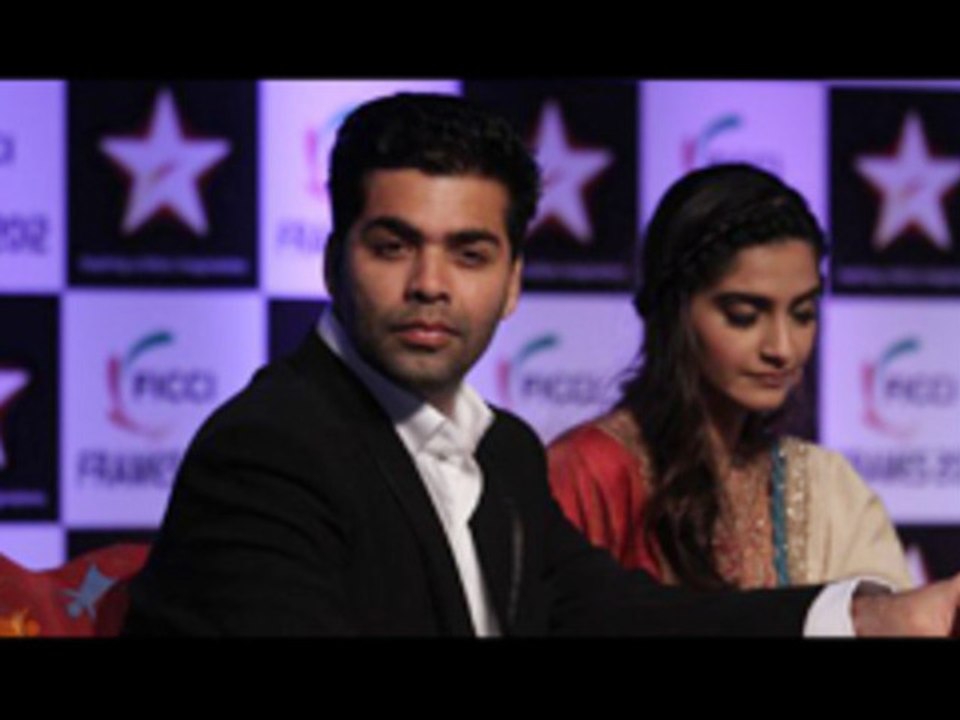 Sonam Kapoor & Karan Johar @ Inaugural Session Of FICCI Frames 2012