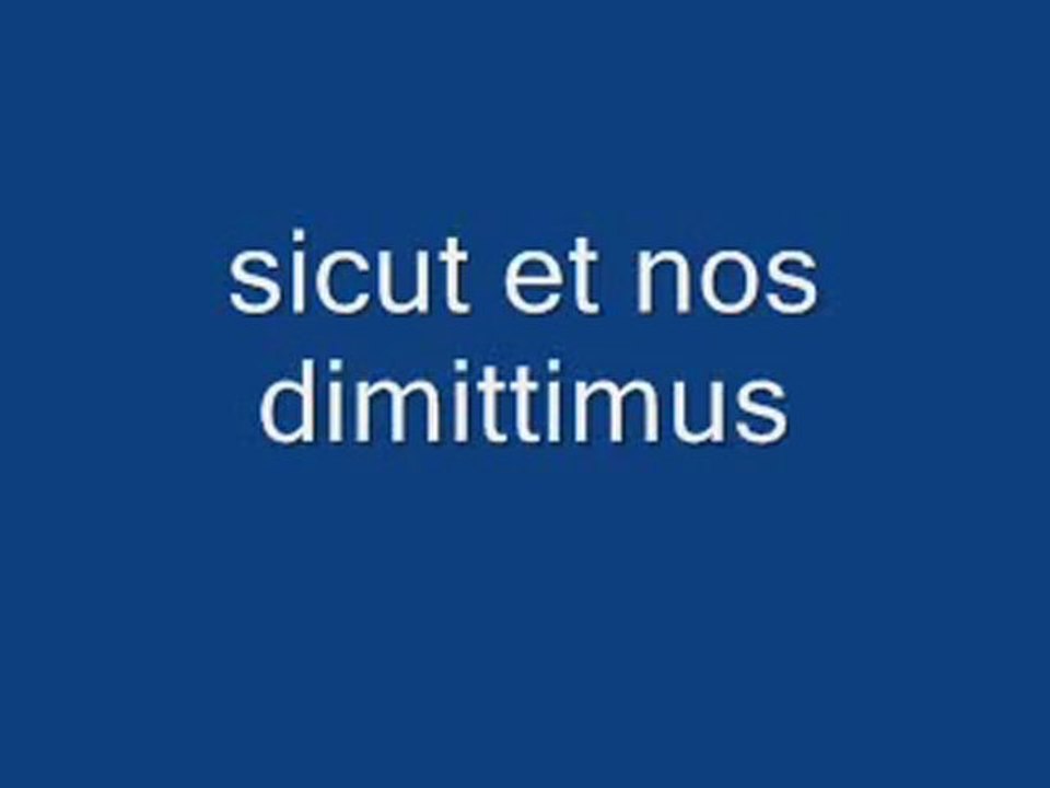 PADRE NUESTRO EN LATIN - YouTube