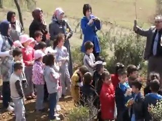 Ana okulu öğrencileri ağaç dikti-RAMAZAN FİLİZ HÜDAYİ DEMİRHAN