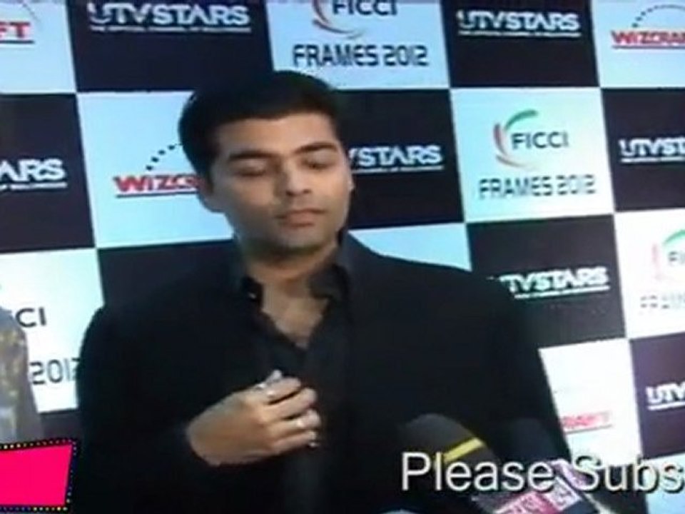 Karan Johar & Imtyaz Ali At FICCI Frames Excellence Awards 2012