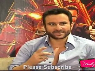 nawab Saif Ali Talks To Media About His Upcoming Movie Agent Vinod @ Promotion