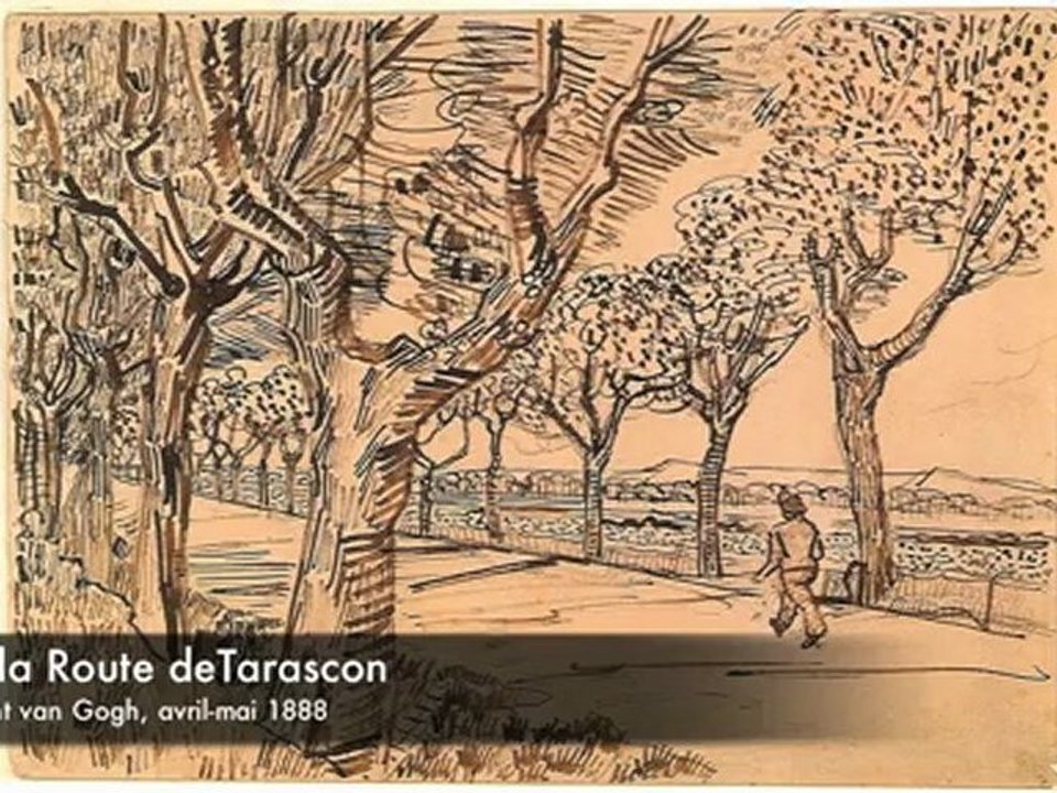 Arles - 2012 : Atelier "à la Van Gogh" : Variation pour Demoiselle à la fête des associations