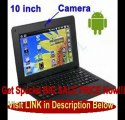 SPECIAL DISCOUNT WolVol NEW (Android 4.0 - 1GB RAM) SOLID BLACK 10inch Laptop Notebook Netbook PC, WiFi and Camera with Google Play, Flash Player, 3D/HD Video (Includes Mini PC Mouse)