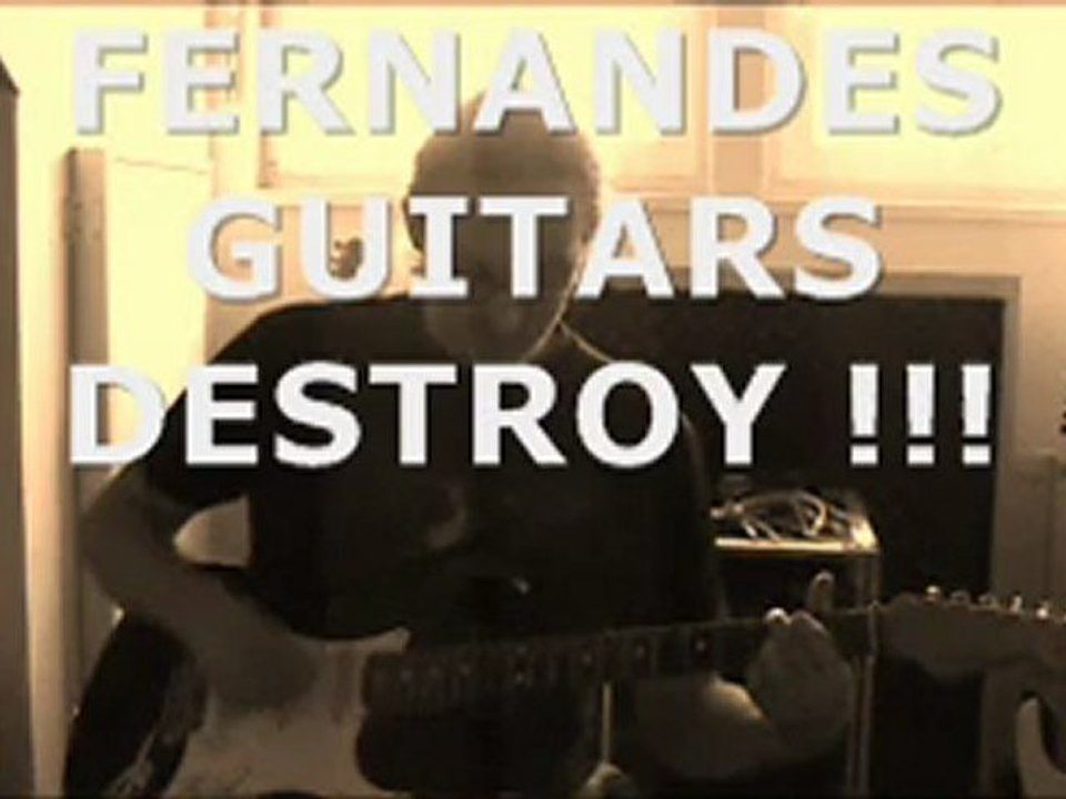 Fernandes Guitars destroy !!!  (Feat. FERNANDES R8 "The Revival" Strat)