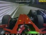 Massa nearly crash singapore overtakes bruno senna