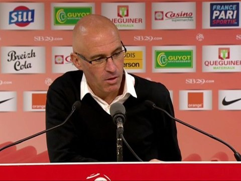 Conférence de presse Stade Brestois 29 - Valenciennes FC : Landry CHAUVIN (SB29) - Daniel SANCHEZ (VAFC) - saison 2012/2013
