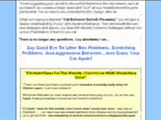 Cat Training: Cat Behaviour - How to Learn