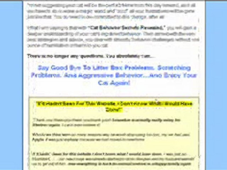 Cat Training: Cat Behaviour - How to Learn