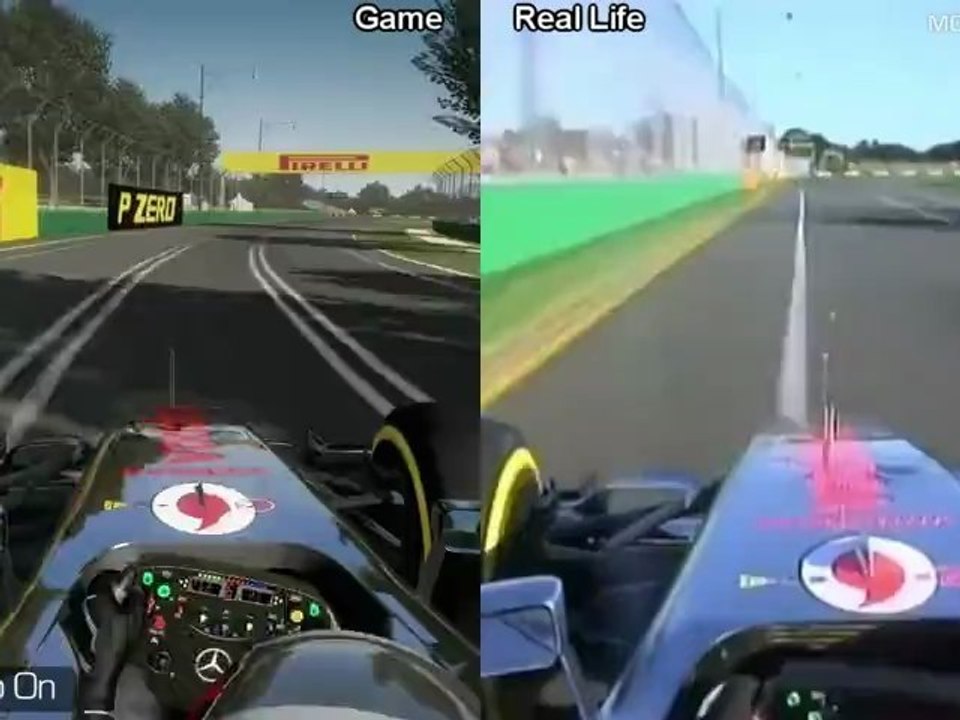 F1 2012 vs Real Life - Albert Park