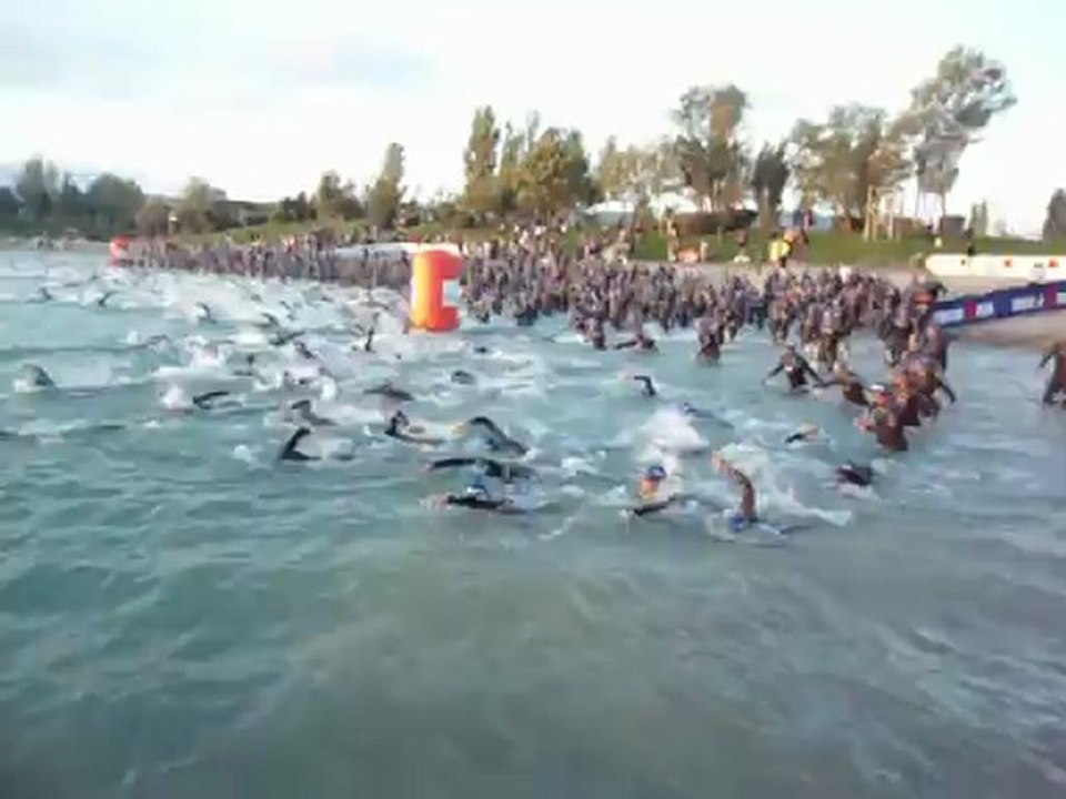 Départ du Trathlon d'Aix en Provence 2012 au Lac de Peyrolles !