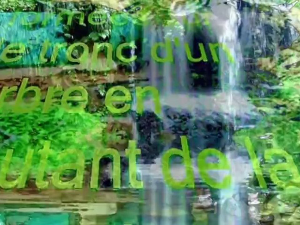 La cascade - Poème