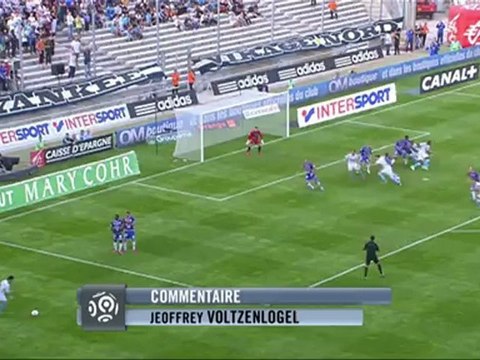 But Morgan AMALFITANO (33ème) - Olympique de Marseille - Evian TG FC (1-0) - saison 2012/2013