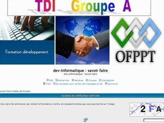 Création d'un compte chez un forum